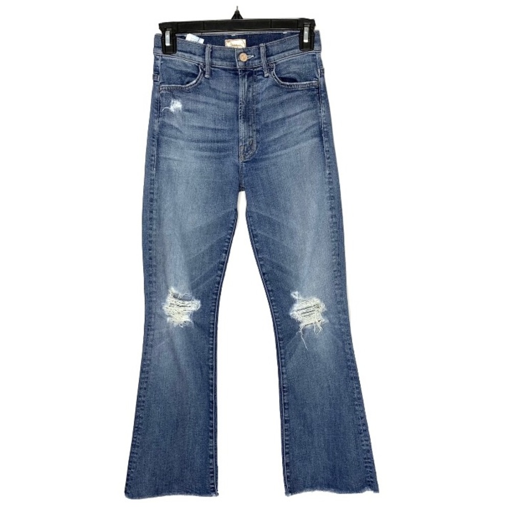 MOTHER Hustler Ankle Fray Distressed Jeans - Picture 7 of 14